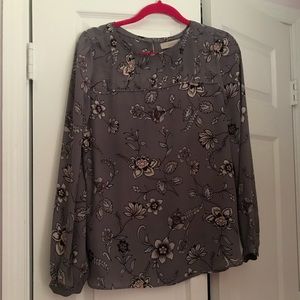 💼 LOFT Gorgeous Violet Pattern Blouse